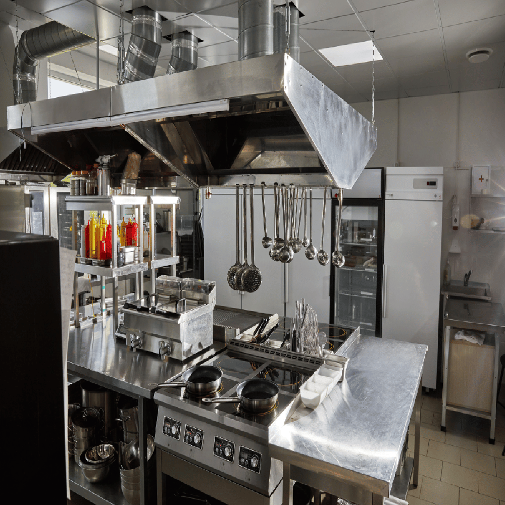 commercial Three Burner Indian Range 