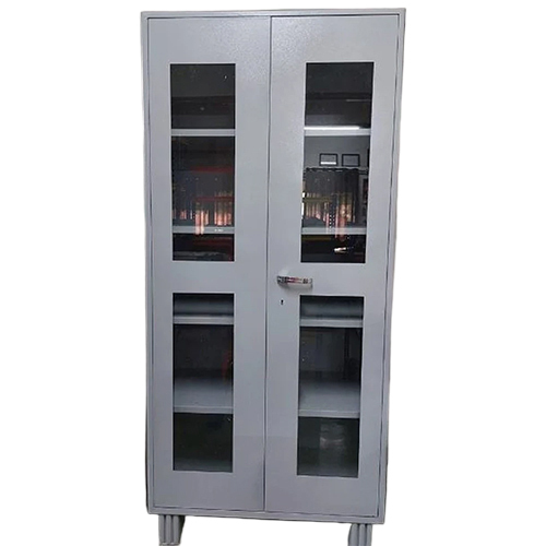 Glass Door Cupboard - Color: Grey