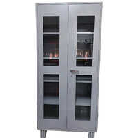 Glass Door Cupboard - Color: Grey