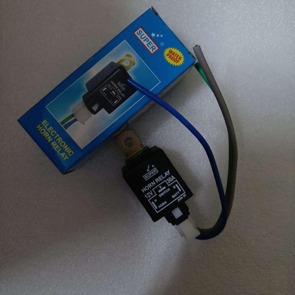 12V Horn Relay - Color: Black