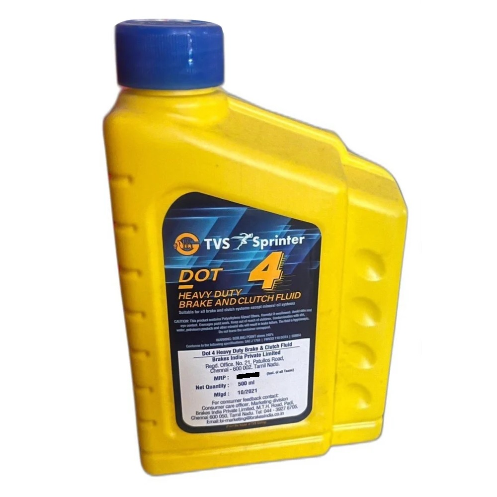 TVS Heavy Duty Brake and Clutch Fluid Dot 4 500ml