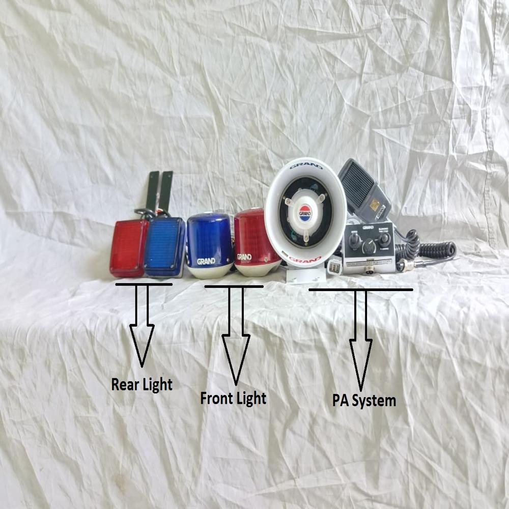 Grand Police Motorcycle System - GM 108 / 31L / PA System (Model 1)
