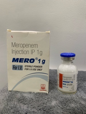 Meropenem Injection - 1 gm Powder | Antibiotic for Treating Bacterial Infections Under Doctor Supervision
