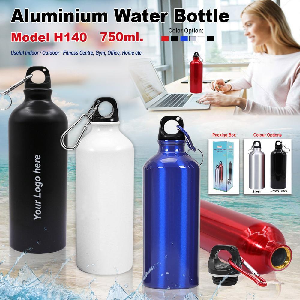Aluminium Water Bottle 750 Ml - Color: Customisable