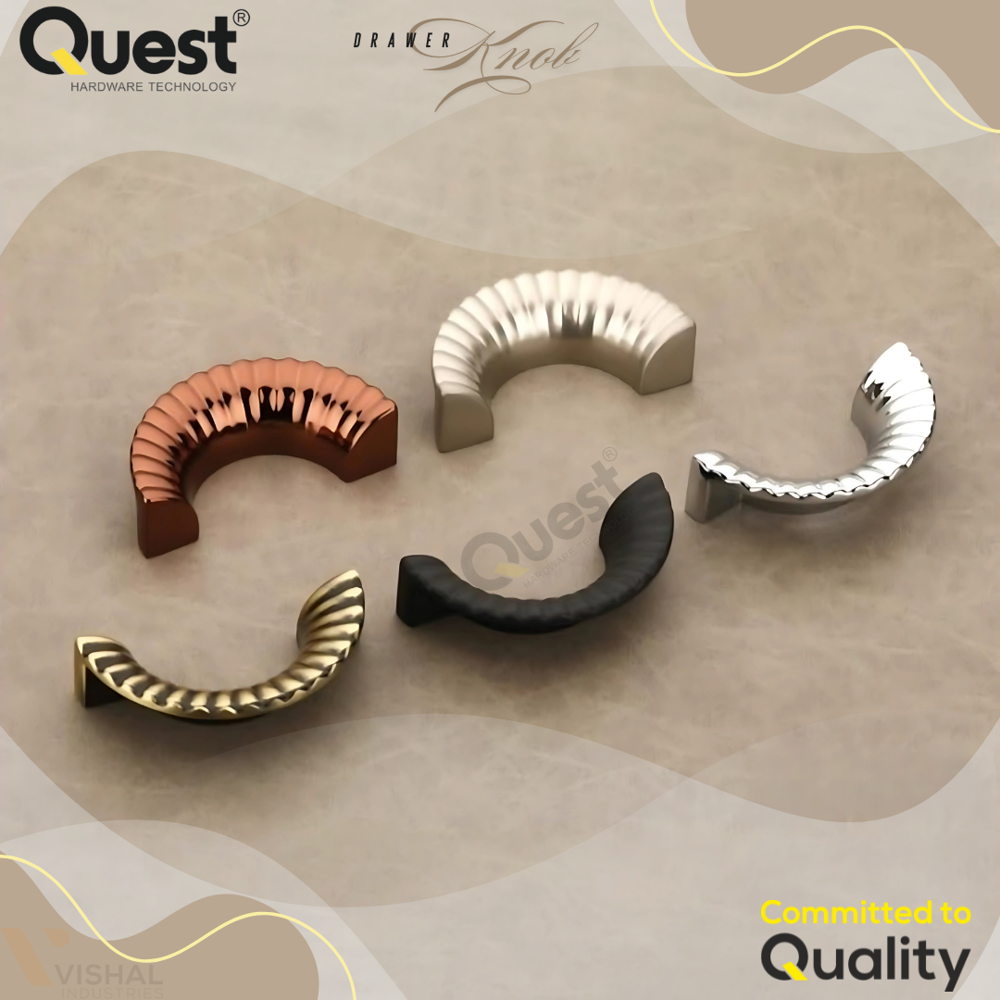 609 Aluminum Drawer Knob - Polished Finish, Standard Design | Durable High-quality Aluminum, Ideal For All Cabinet Fittings