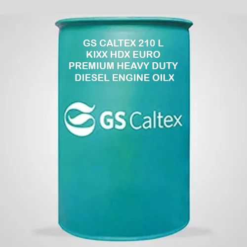 GS Caltex 210 L Kixx HDX Euro Heavy Duty Diesel Engine Oil - 15W40 Viscosity, Normal Smell, 210-Litre Drum for Industrial Applications