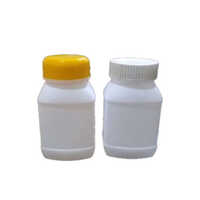 Plastic Square Jar - Color: White