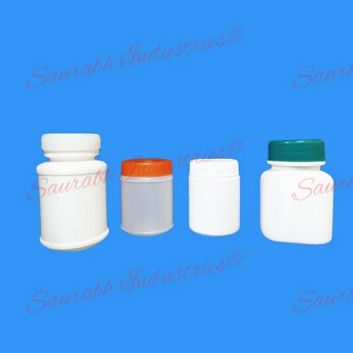 HDPE Jars - High-Quality Plastic, Standard Size, White Color | Round Shape, Screw Cap, Water-Resistant, Eco-Friendly Packaging Solutions