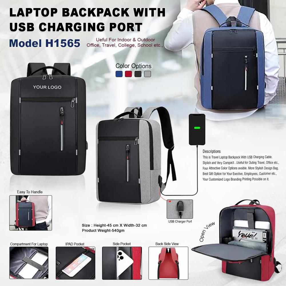 Laptop Backpack - Color: Blue