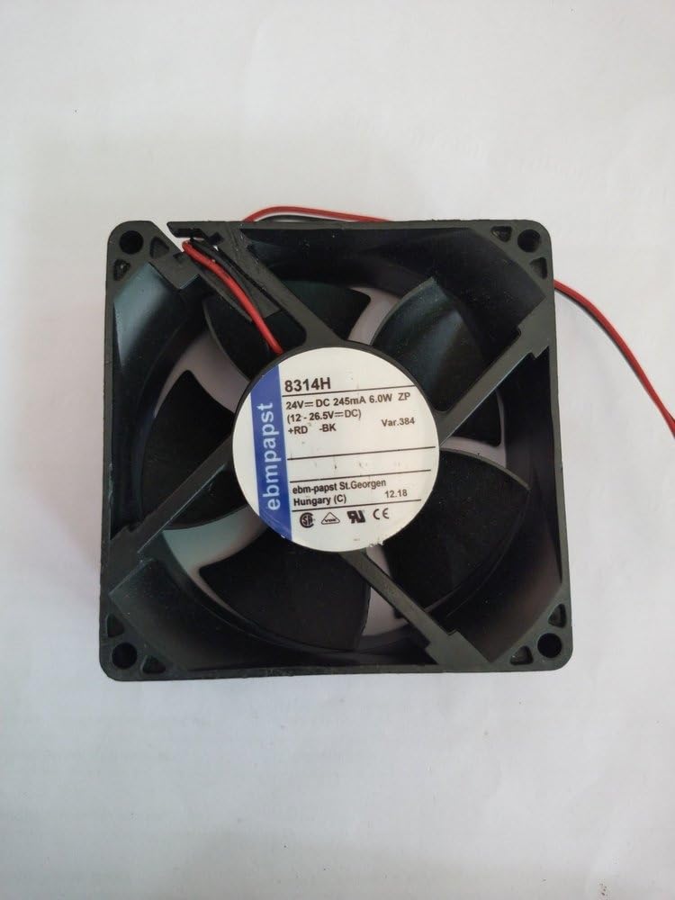 ebmpapst 8314 H Axial Fan 24V-245mA 6W DC Brushless Air Cooling Fan 4000 RPM 80 * 80 * 38mm 2Wire