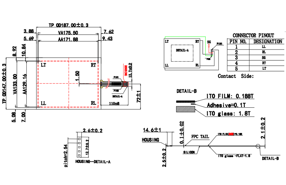 8.4 Inch 5 Wire Resistive Touch Screen Panel, Cheap Touch Screen