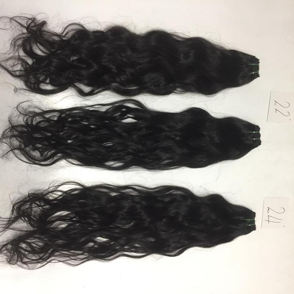 Indian remy machine weft hair 