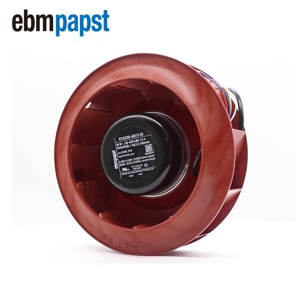 ebmpapst R1G220-AB73-52 48V DC 2.4A M1G074-BF 220mm HVAC Air Conditioner Refrigeration Inverter Cooling Fan R1G220-AB73-99