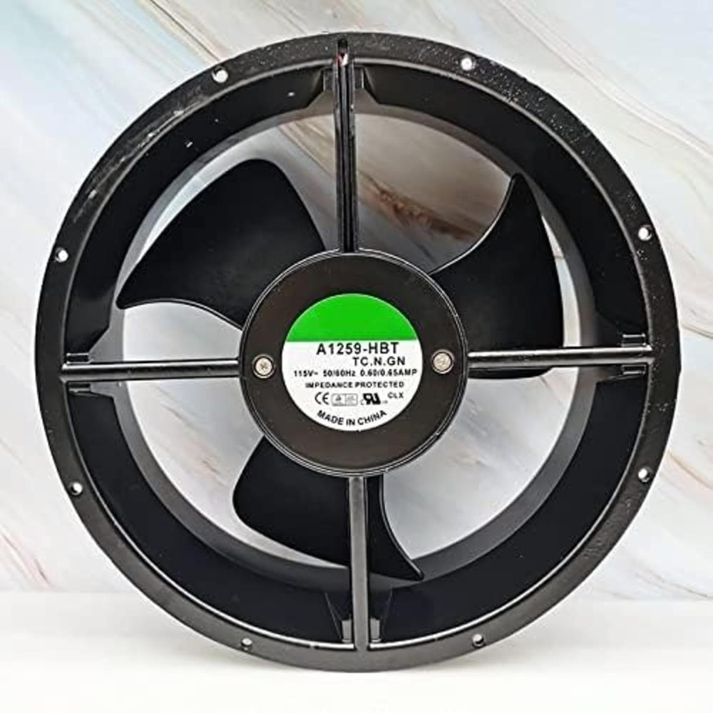 SUNON A1259-HBT Axial Fan 115V~50/60Hz 0.60/0.65A DC Brushless Air Cooling Fan 1900 RPM 254 * 254 * 89mm 2-Wire (Metal)