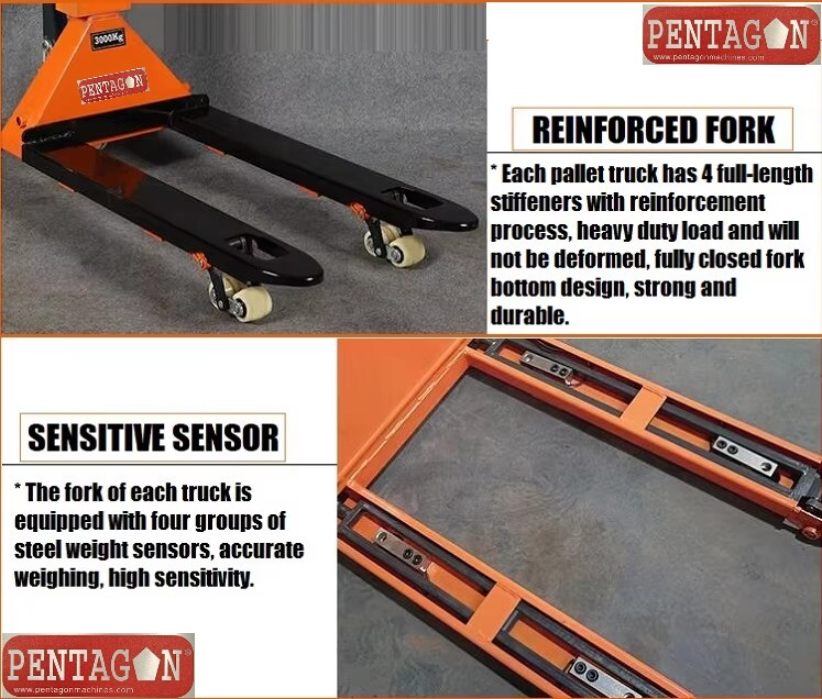Hydraulic Hand Pallet Truck With Weighing Scale 3000kg