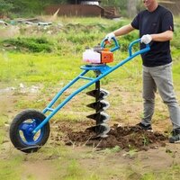 Trolley Type Earth Auger Engine-63CC