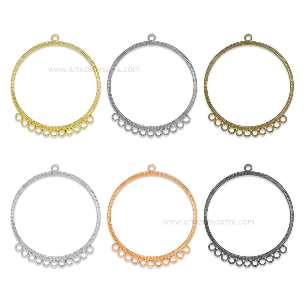 Earring Hoop 11 Naka 1 Loop | Size : 57mm | Qty : 6pcs | EF80