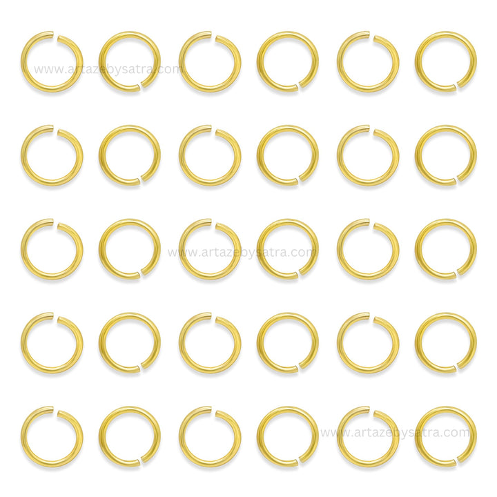 18k Brass Golden Jumpring High Quality | Qty : 100pcs