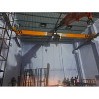 Single Girder Electric Wire Rope Hoist - Color: Yellow
