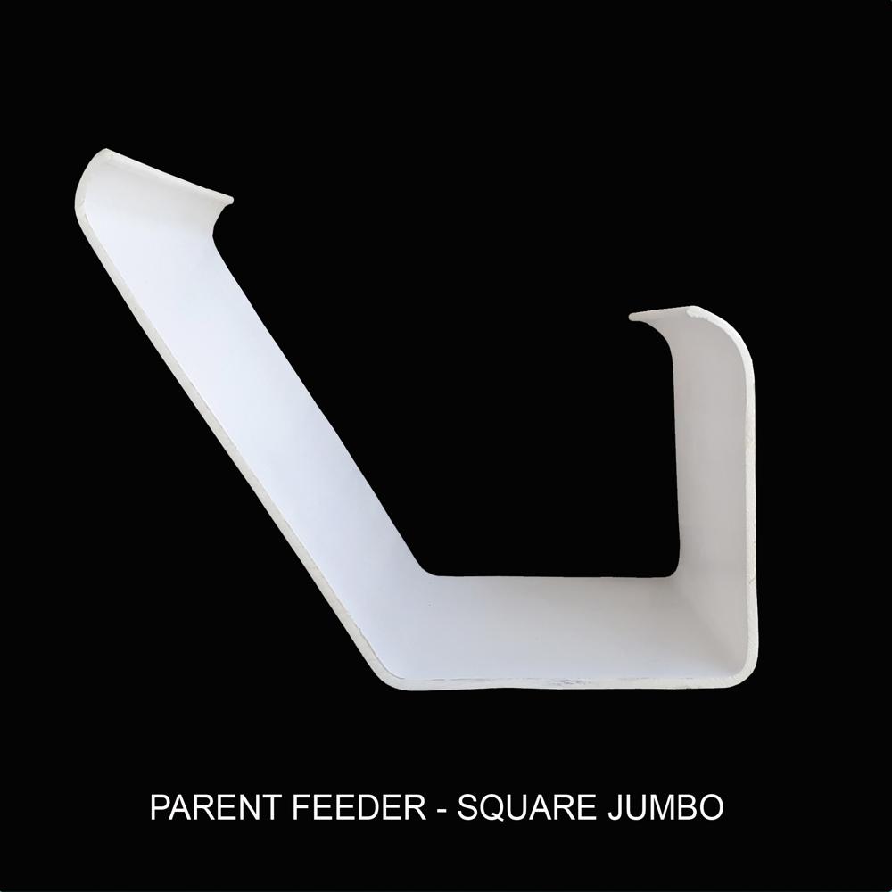 Poultry Jumbo Feeder Square - Material: Plastic