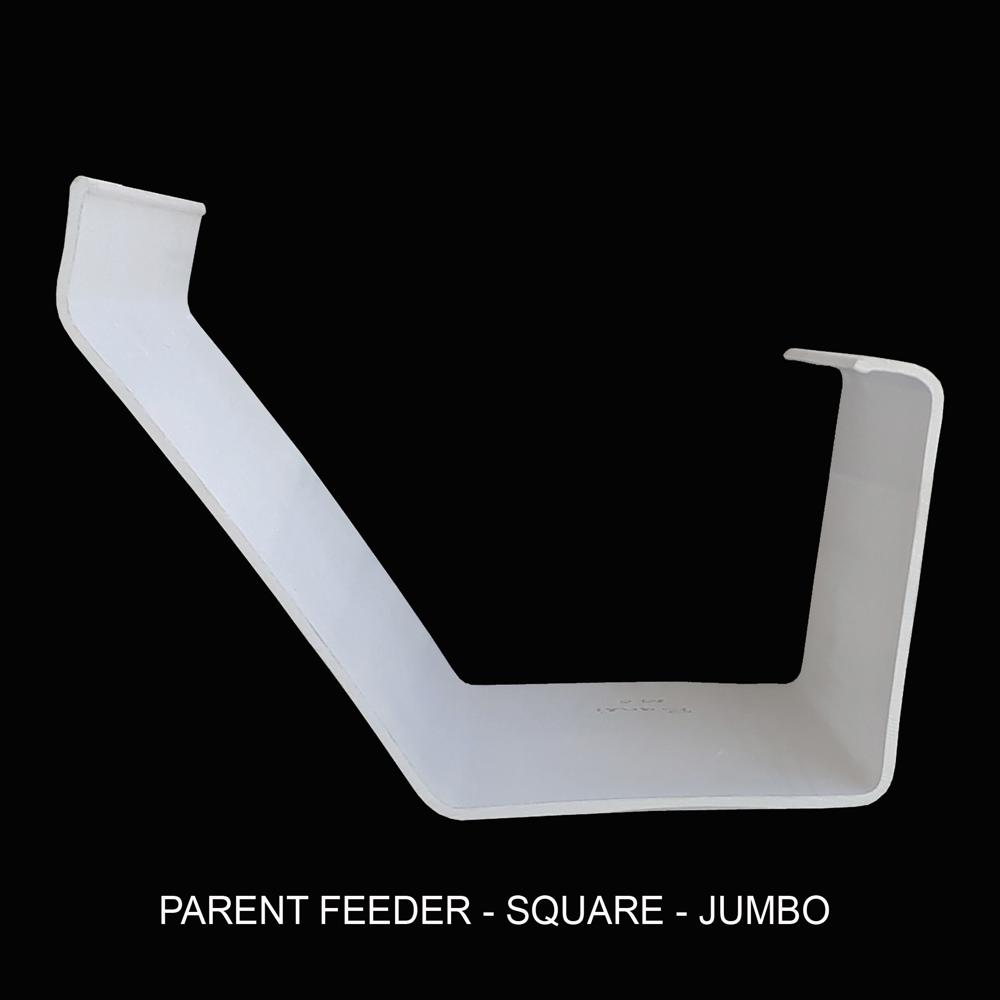 Poultry Jumbo Feeder Square - Material: Plastic