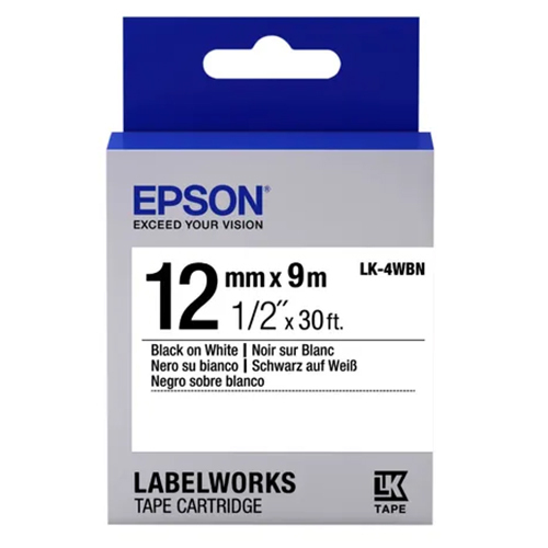 Epson Lk4wbn Label Tape