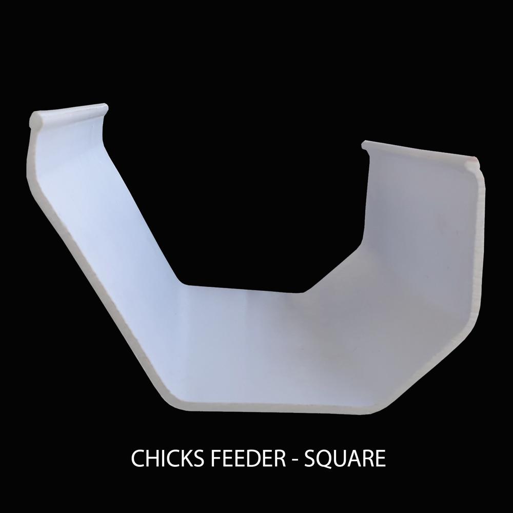Poultry Chicks Feeder 3 Bend - Material: Plastic