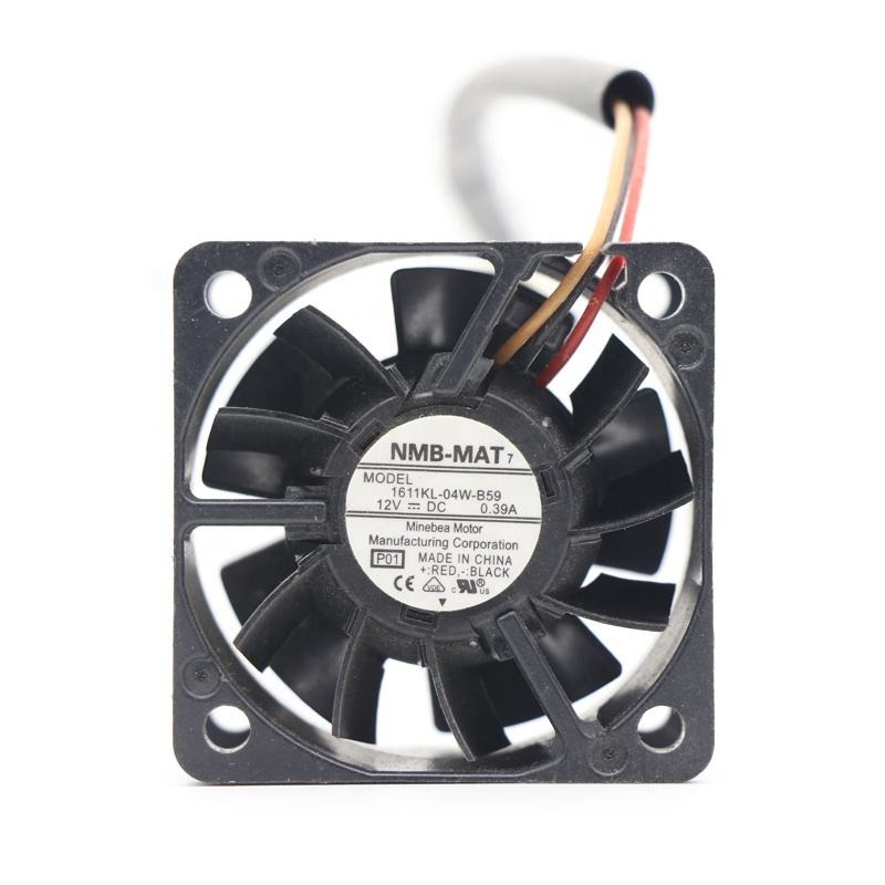 NMB 1611KL-04W-B59 40X40X28mm 4028 12V DC 0.39A 4CM 4.68W 14.8CFM 9500RPM Ball Bearing Server Mini Axial Cooling Fan