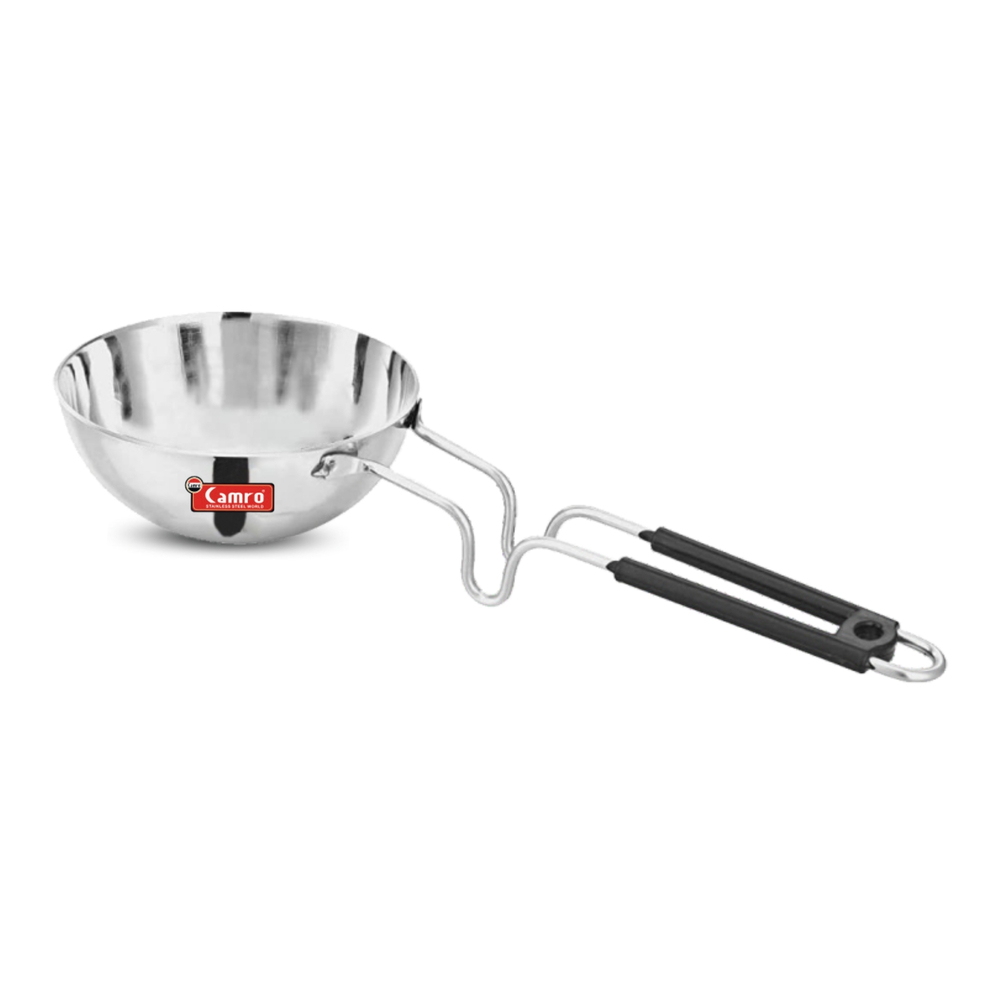Triply Stainless Steel Round Bottom Tadka Pan Heavy Bottom, 12 cm