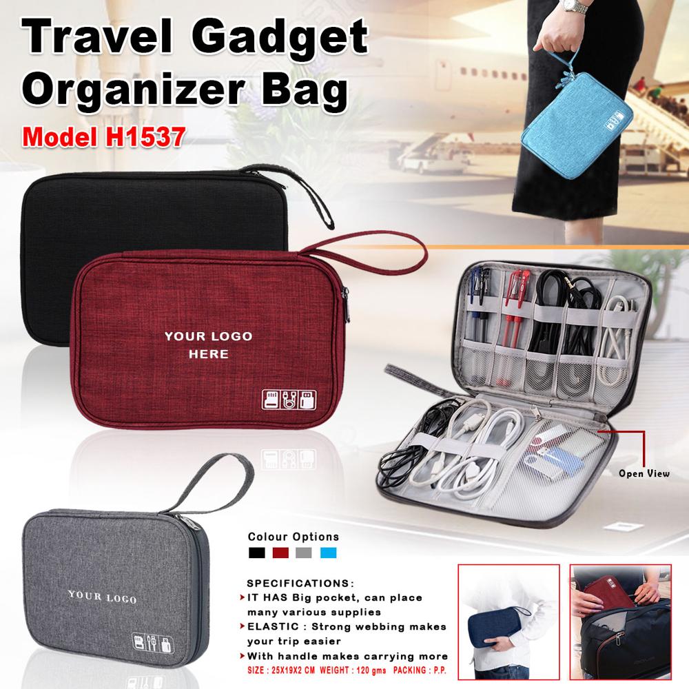 Travel Gadget Organizer Bag - Color: Red