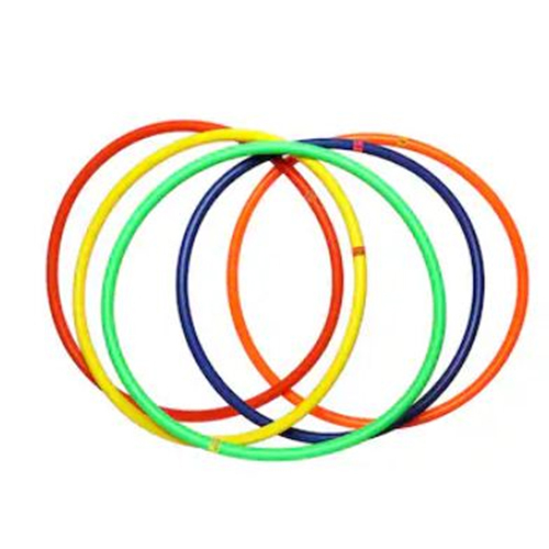 SAS SPORTS Agility HULA HOOPS CIRCULAR RINGS Multi -color Pack of 6 -30 Inches
