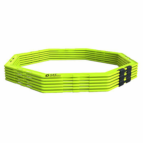 SAS SPORTS Octagon Ladder Speed Agility Rings with Carrying Bag