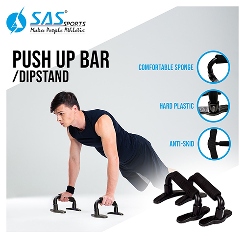 SAS SPORTS Push Up Bar Gym Equipment for Men & Women for Training, Exercise