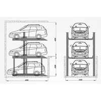 Hydraulic Pit Stack Parking System G+1-1
