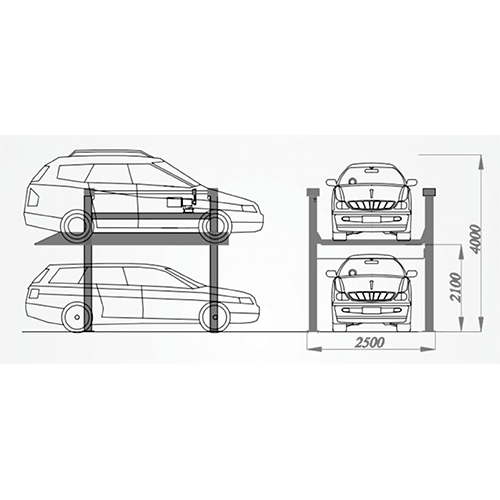 Motorised Stack Parking System - Mode Of Drive: Hydraulic