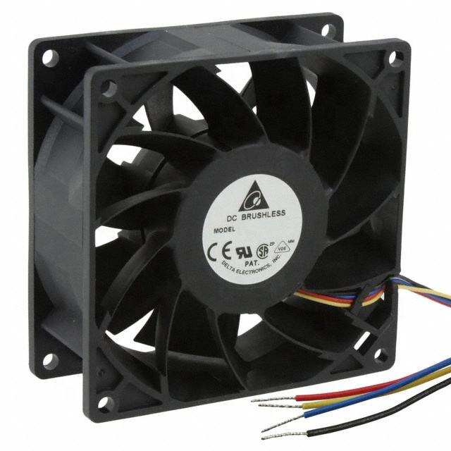 Delta FFC0912DE-TP04 12V DC 0.8A 92x92x38mm 9238 9cm 9.6W 110CFM 4800RPM ABB Inverter Axial Cooling Fan