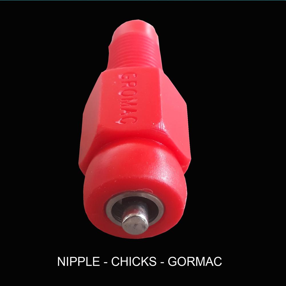 Poultry Chicks Nipple 360 Degree - Color: Red