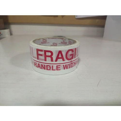 Fragile Handle With Care Tape - Color: White