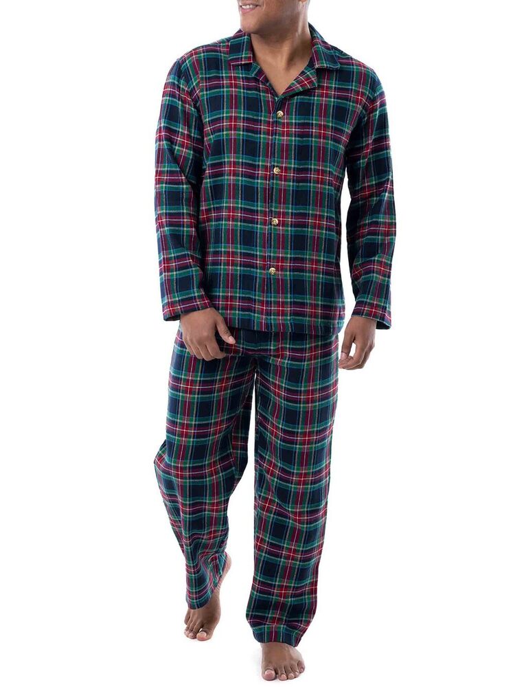 Men's  Flannel  Pajama  2 Piece   Set