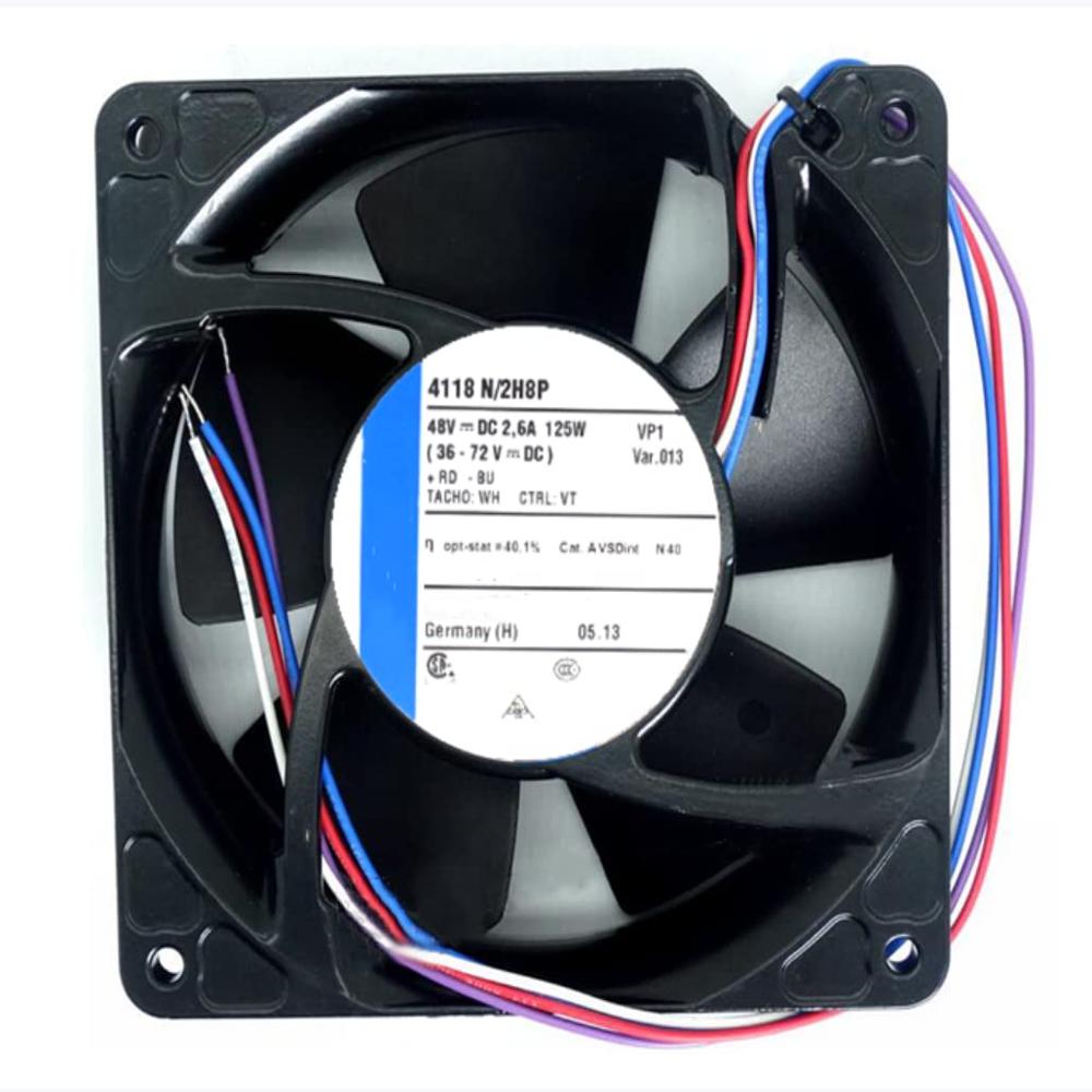 4118N/2H8P 48VDC 2.6A 125W 120X120X38mm 4-Wire Cooling Fan 12038mm