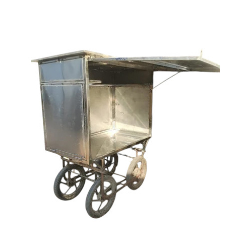 Panipuri Lari And Counter With Tyre - Color: Silver