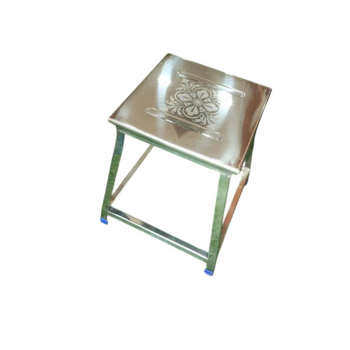 Designer Steel Table - Color: Silver