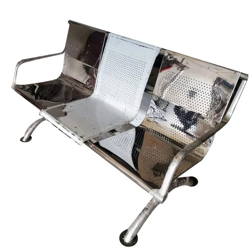 Stainless Steel Three Seater Waiting Chair