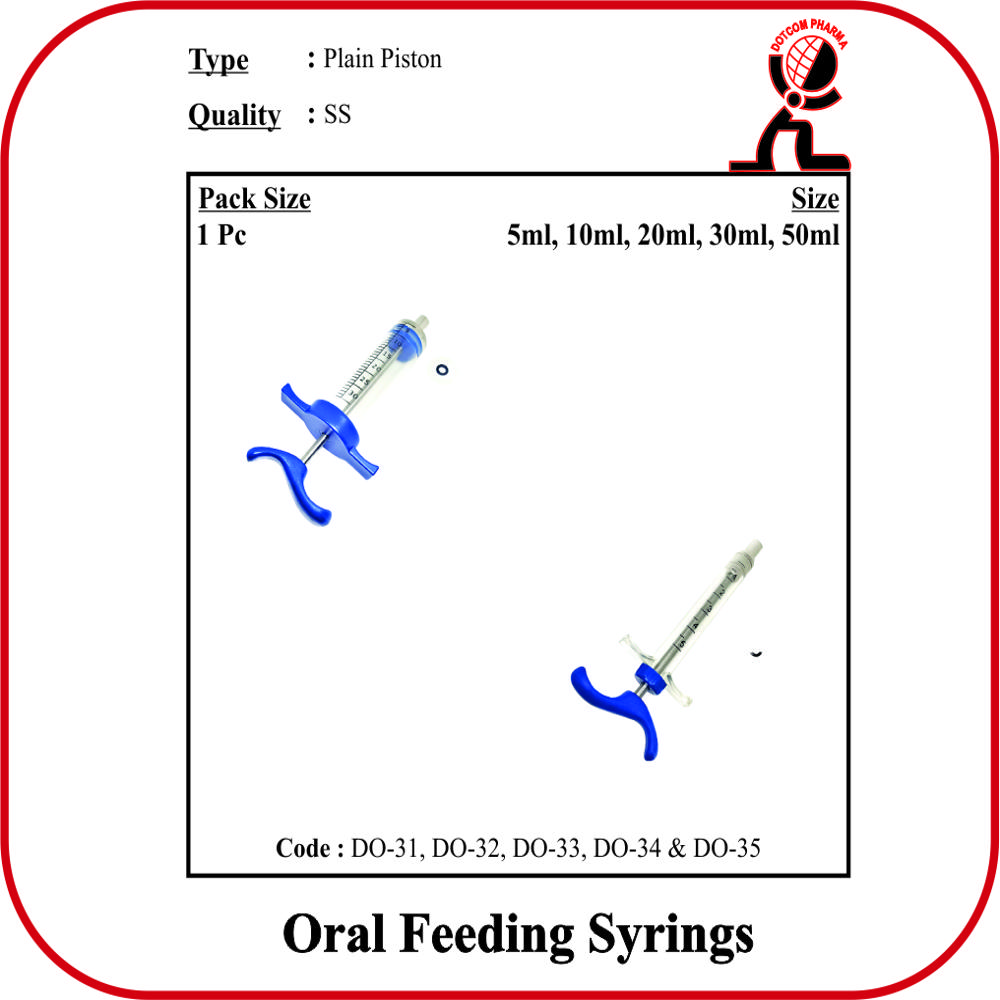 Oral Feeding Syrings-Plain Piston