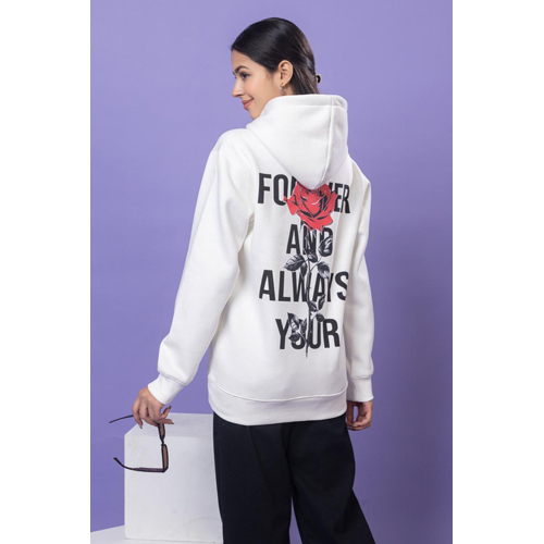 Unisex Cotton Hoodies - Color: White