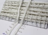 White Moti Latkan Lace