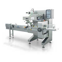 Horizontal Flow Wrapping For 4 Side Sealing Machine - Mild Steel, 220v | Semi-automatic, Electric Drive, Frequency Speed Control, 1-year Warranty