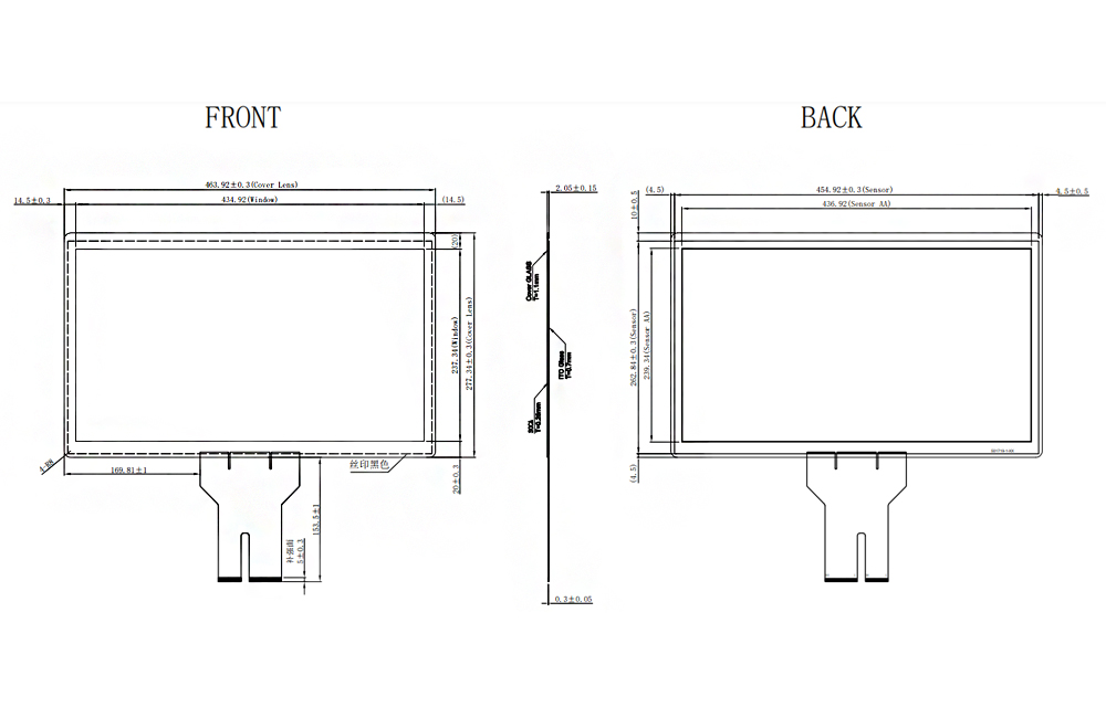 19.5 inch capacitive touch screen,embeded capacitive touch screen