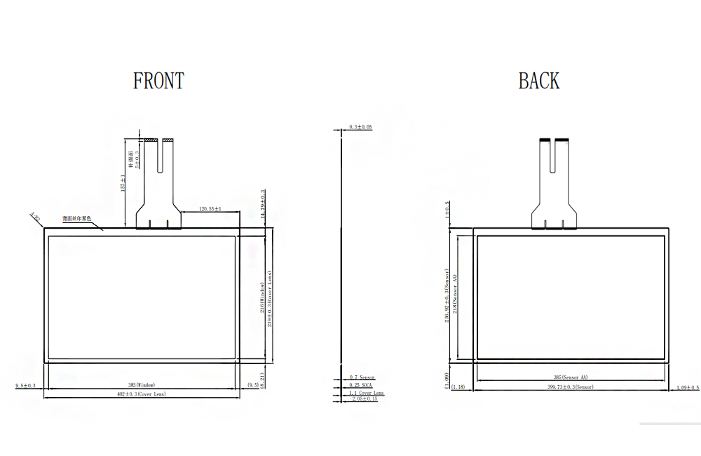 17.3 inch capacitive touch screen,video wall touch screen