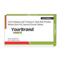 Carica Papaya Leaf Tinospora Goat Milk Powder Wheat Germ Oil Swertia Chirata Tablets